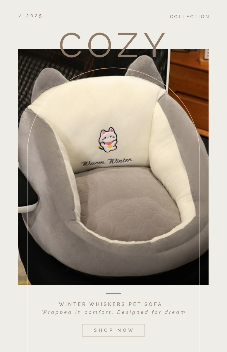 Winter Whiskers - A Cozy Companion with a Charm! Cat-shaped Mini Sofa with Cozy corduroy exterior and plush PP cotton filling, 15.7"x19.7"x13.8", Cuteness to Any Space!