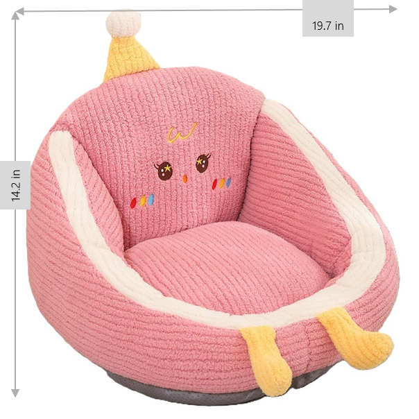 PinkSnug - A Cozy Pop of Playful Comfort for All Ages!  (17.7" x 19.7" x 14.2") | Adorable Pink Throne of Comfort for All Ages | Cozy, Cuddly & Fluffy PP Cotton | Adds A Touch of Cuteness to Any Space!
