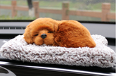Furry Brown Teddy - Air - Purifying Sleeping Car Ornament
