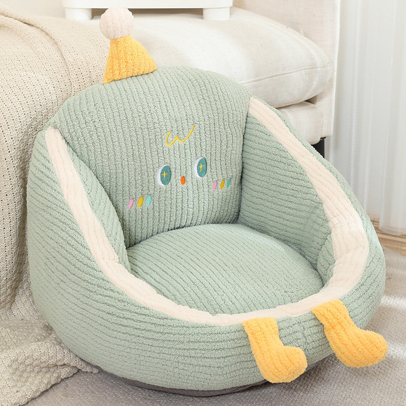 GreenSnug – A Cozy Pop of Playful Comfort for All Ages! (17.7"x19.7"x14.2") | Adorable Light-Green Throne of Comfort for All Ages | Cozy, Cuddly and Fluffy PP Cotton | Adds A Touch of Cuteness to Any Space!
